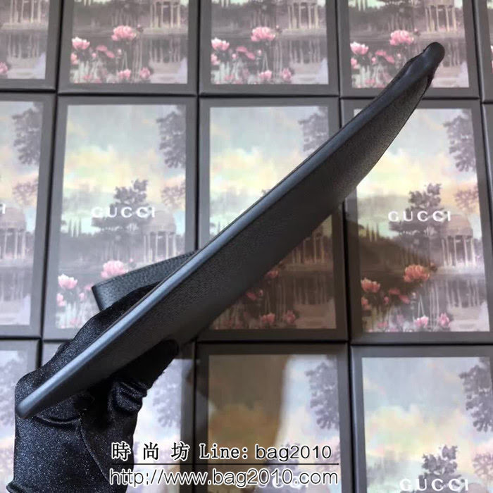 GUCCI古馳 原單新品 纖薄皮革 男士手拿包 523684 黑皮 WTG1951